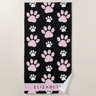 Serviette De Plage Motif De Pailles, Pailles Roses, Pailles De Chien,