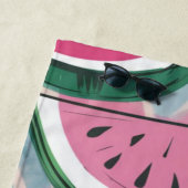 Serviette De Plage Motif de pastèque (En situation)