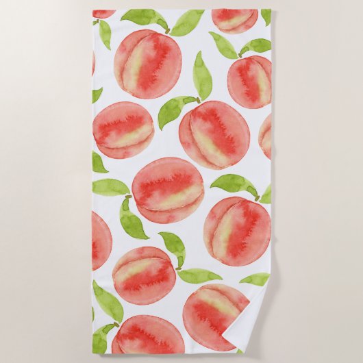 Serviette De Plage Motif de pêche aquarelle   (Devant)