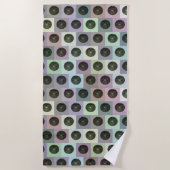 Serviette De Plage Motif de pelouse colorée, (Devant)
