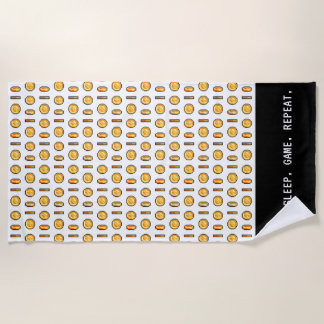 Serviette De Plage Motif de pièce en pixel