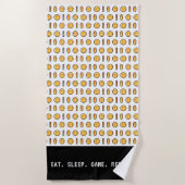 Serviette De Plage Motif de pièce en pixel (Devant)