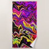 Serviette De Plage Motif de rayonnement lumineux (Devant)