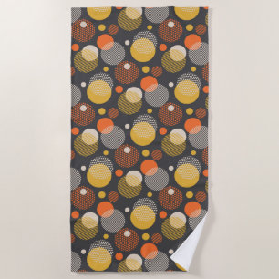 Serviette De Plage Motif de rayure de point de polka
