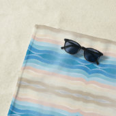 Serviette De Plage Motif de répétition de salé de rivage côtier (En situation)