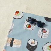 Serviette De Plage Motif de rouleaux Sushi Nigiri Maki (En situation)