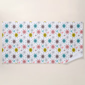 Serviette De Plage Motif de Starburst Retro atomique (Devant)