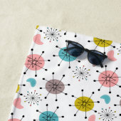 Serviette De Plage Motif de Starburst Retro atomique (En situation)