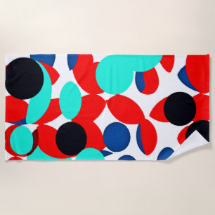Serviette De Plage Motif de style de lecture couleur dynamique