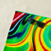 Serviette De Plage Motif de style vif (En situation)