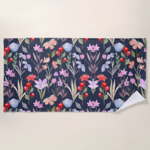Serviette De Plage Motif de surface Florale Mode Botanique