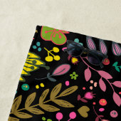 Serviette De Plage Motif de surface Florale - Papier peint Fleurs Des (En situation)