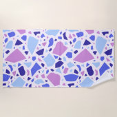 Serviette De Plage Motif de Terrazzo coloré (Devant)