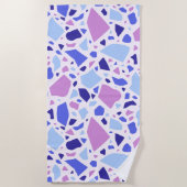 Serviette De Plage Motif de Terrazzo coloré (Devant)