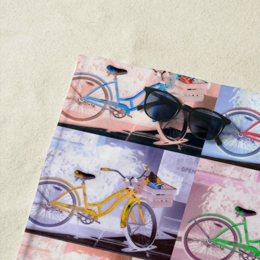 Serviette De Plage Motif de vélo Key West (En situation)