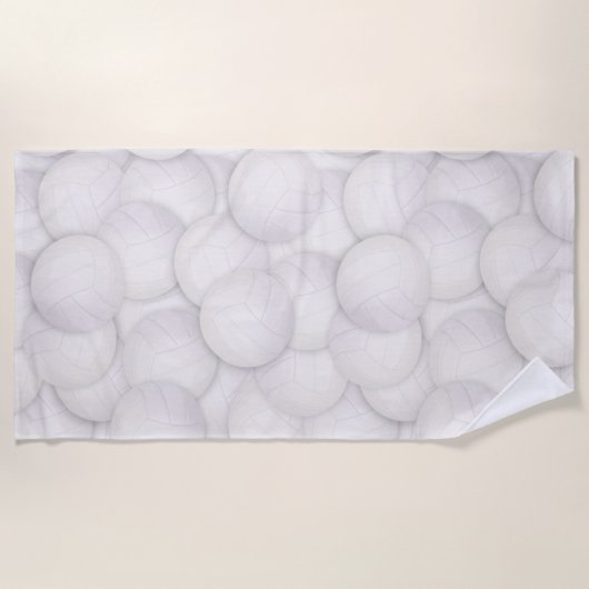 Serviette de plage Motif de volley-ball (Devant)