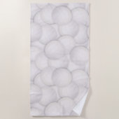 Serviette de plage Motif de volley-ball (Devant)