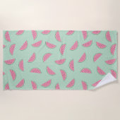 Serviette De Plage Motif d'éclaboussure de peinture de fruit tropical (Devant)
