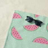 Serviette De Plage Motif d'éclaboussure de peinture de fruit tropical (En situation)