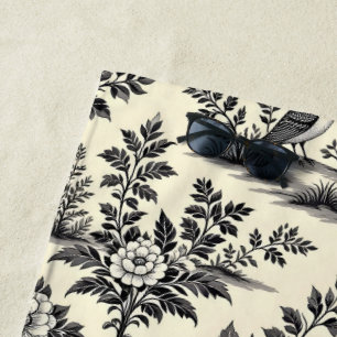 Serviette De Plage Motif décoratif de toile française
