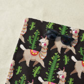 Serviette De Plage Motif décoré mignon de lamas (En situation)