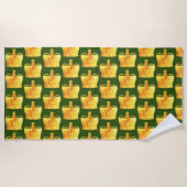 Serviette De Plage Motif des couronnes (Devant)