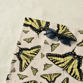 Serviette De Plage Motif des papillons Southwest Yellow Swallowtail (En situation)