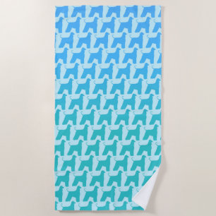 Serviette De Plage Motif des silhouettes afghanes