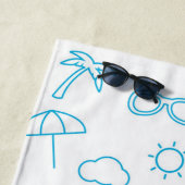 Serviette De Plage Motif d'été (En situation)
