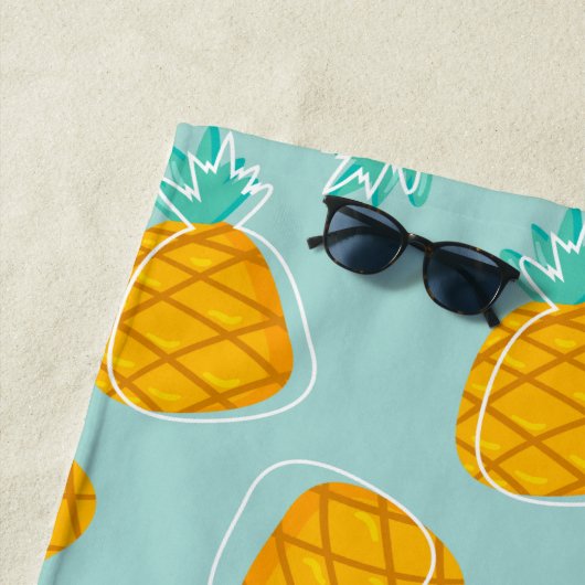 Serviette De Plage Motif d'été Tropical (En situation)