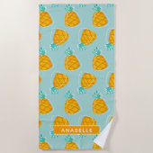 Serviette De Plage Motif d'été Tropical (Devant)