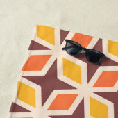 Serviette De Plage Motif d'étoile géométrique moyen (En situation)