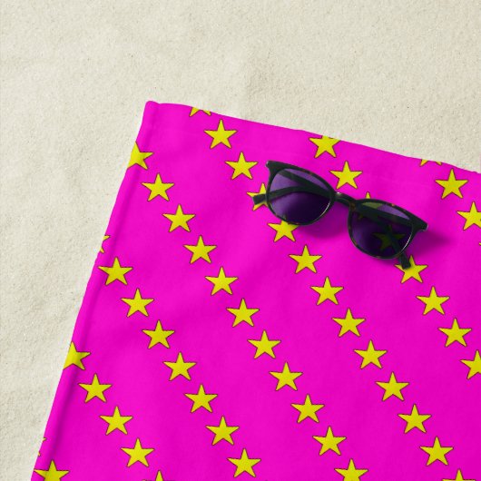 Serviette De Plage Motif d'étoiles (En situation)