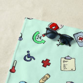 Serviette De Plage Motif d'icône Médicale (En situation)