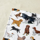 Serviette De Plage Motif d'illustrations de chiens mignons (En situation)