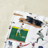 Serviette De Plage Motif d'illustrations des joueurs de baseball pers (En situation)