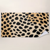 Serviette De Plage Motif d'impression Cheetah (Devant)
