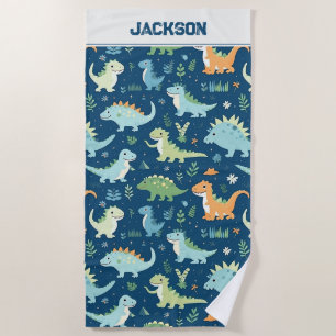 Serviette De Plage Motif Dinosaur bébé