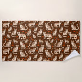 Serviette De Plage Motif d'occelot (Devant)