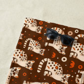 Serviette De Plage Motif d'occelot (En situation)