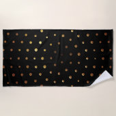 Serviette De Plage Motif d'or 6 (Devant)