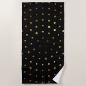 Serviette De Plage Motif d'or 6 (Devant)
