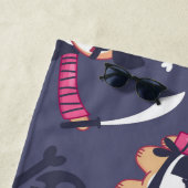 Serviette De Plage Motif d'ours panda pirate mignon (En situation)