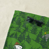 Serviette De Plage Motif du Beagle de snoopy (En situation)