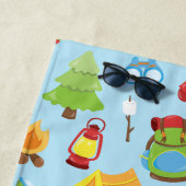 Serviette De Plage Motif du camp d'été (En situation)
