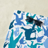 Serviette De Plage Motif du joueur de hockey (En situation)