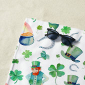 Serviette De Plage Motif du jour de St Patrick d'aquarelle (En situation)