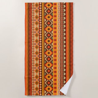 Serviette de plage motif du sud-ouest aztèque