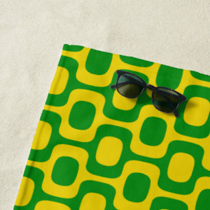 Serviette De Plage Motif du trottoir d'Ipanema, Motif de plage, Brési
