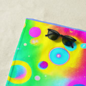 Serviette De Plage Motif dynamique Neon Blaze (En situation)